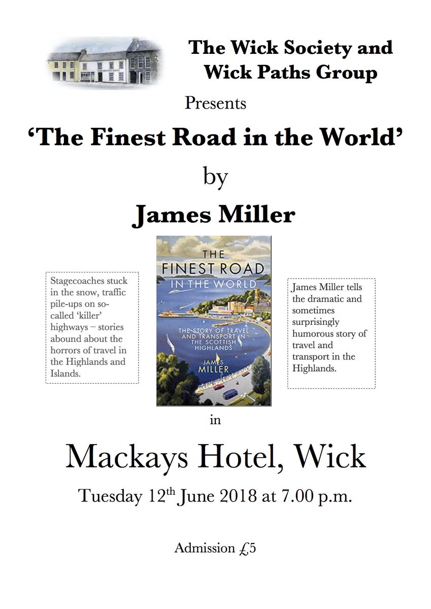 Join us next Tuesday evening 12th June for a highly informative and entertaining talk