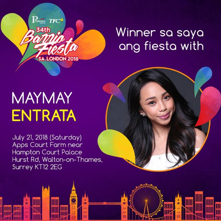 MayWard will be at the 34th London Barrio Fiesta on July 21, 2018! 