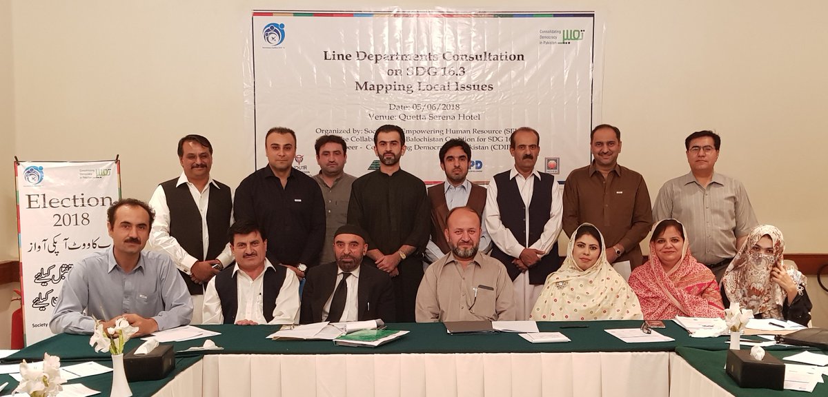 CoalitionSdg's tweet photo. #SDG16:
#ConsultationSession was held on 5th June by Society for Empowering Human Resource (SEHER)with Line departments (Police, Prosecution, Ombudsmen, Prison, Judiciary, P&D and R&PD) with objectives to Identify Local Issues around #SDG16.3
@BehramLehri https://t.co/kOlnugGkDW