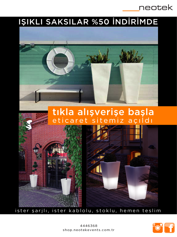NeotekEvents's tweet photo. Işıklı Saksılar İndirimde - https://t.co/TKEa4cA6Cu https://t.co/nRuf6rx1sy