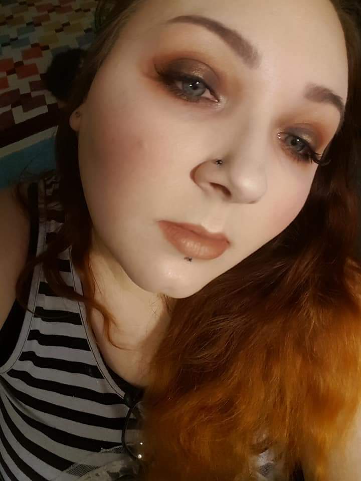 FiendishLadyG's tweet photo. My first time doing drag. How did I do? #drag #makeup https://t.co/KqshmRmzeS