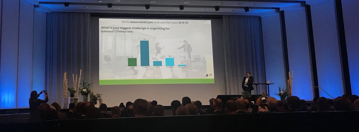 oonarv's tweet image. And the audience has voted: biggest challenge in organizing for success is #culture. Second and third comes processes &amp;amp; lack of #vision. @lauslahti #sasbf18