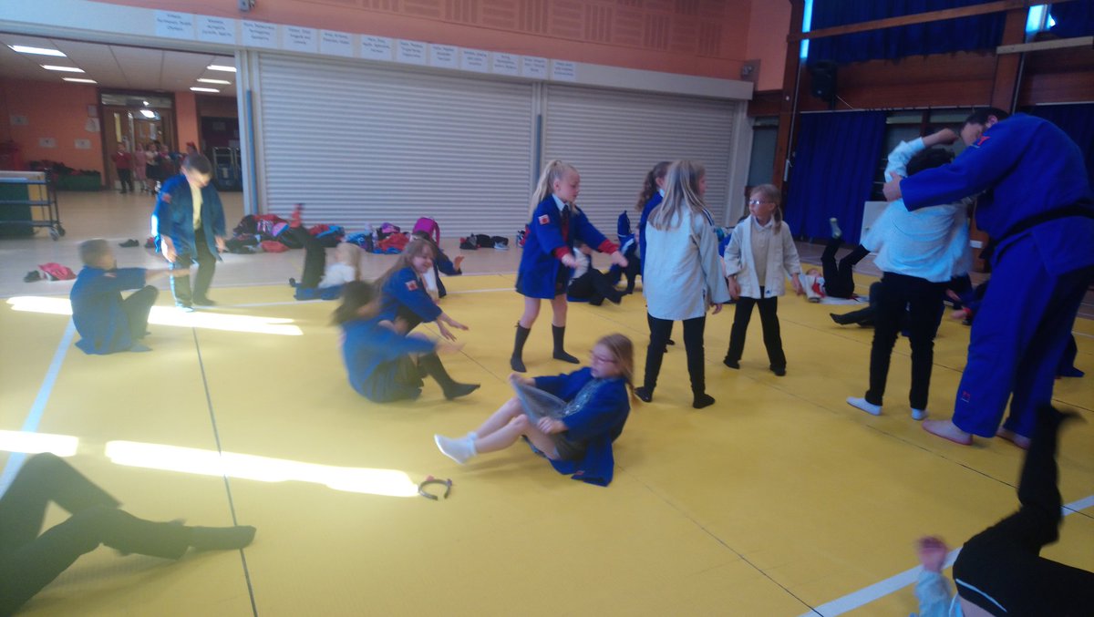 Mrs_Cartner's tweet photo. We are having a great time learning new skills in Judo this morning! #martialarts #discipline #fitness @BowhousePS https://t.co/8sx93KphBn