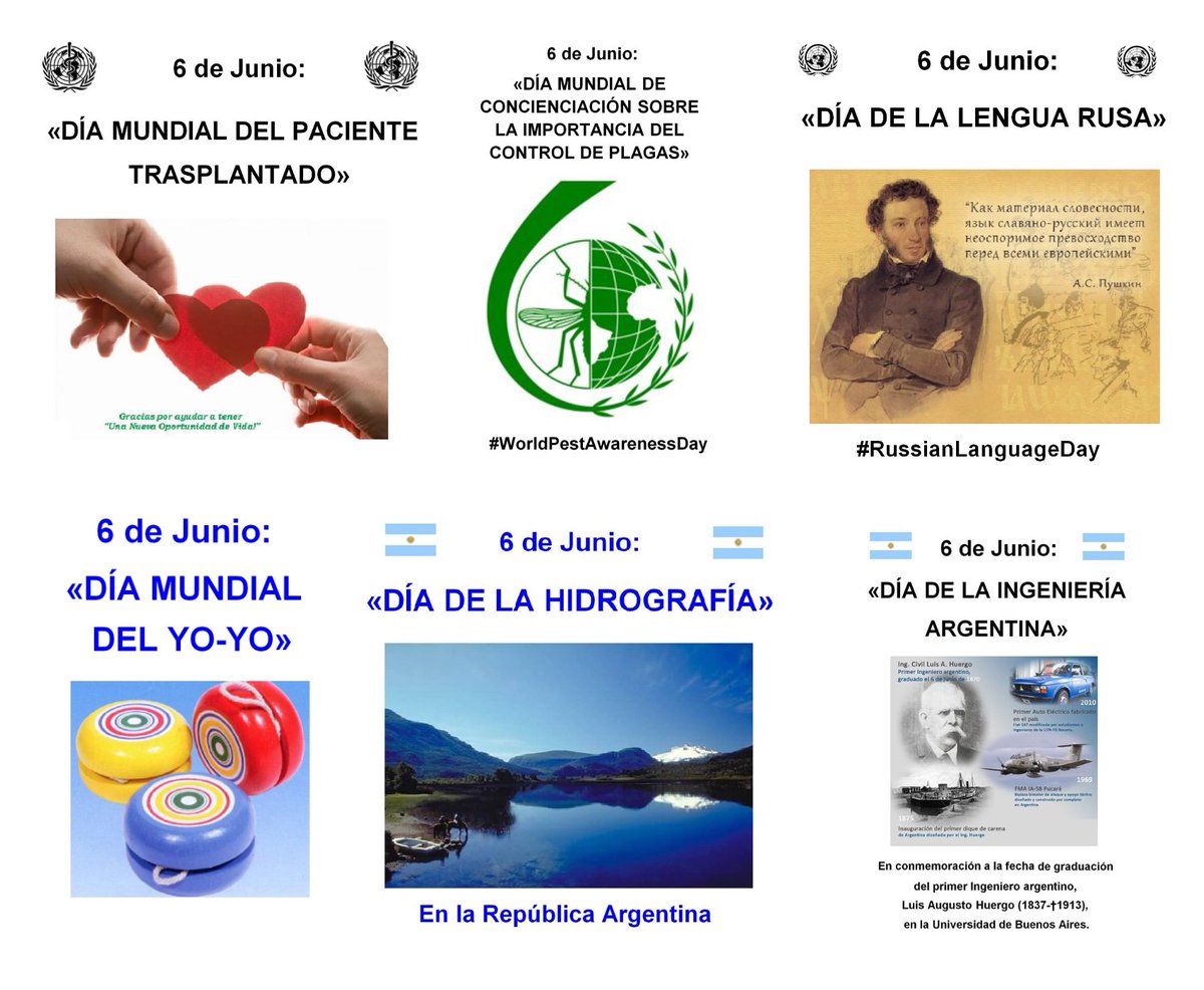 DianaMontanari's tweet photo. #Efemérides del 6 de Junio 👇
https://t.co/vWp9qPb0LA

#6J #6Jun #6June #6Junio #6Juin #6Junho #6Juni #6июнь https://t.co/BCRGDa5XjY