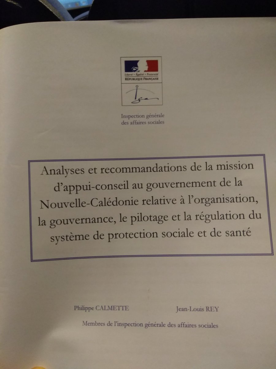 baptiste_NC's tweet photo. Riche présentation des recommandations des inspecteurs IGAS sur la gouvernance et le pilotage du système de protection sociale et de santé calédonien. Les solutions sont sur la table pour un fonctionnement plus efficace. #ruamm https://t.co/Ic5R5ekXgm