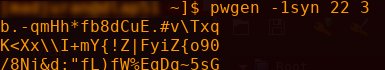 bashgrylls's tweet image. Can you please give me three strong passwords? 
- Sure.
pwgen -1syn 22 3
@tytso #Linux #password #pwgen