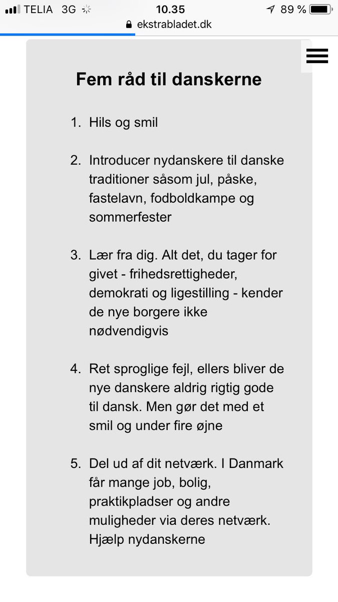 cekicozlem's tweet image. Har du ik læst @pomaEB og mit råd til nydanskere og danskere? Bare rolig. Her kommer de:-) RT gerne. For alle har et personligt ansvar for integrationen. Du, jeg og vi! #dkpol