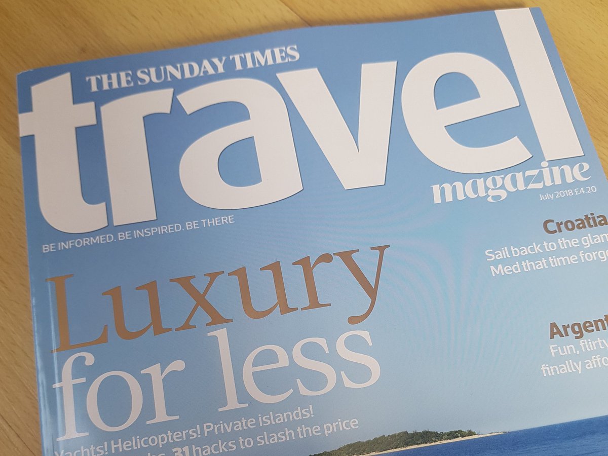 A subscription to <a href="/ST_TravelMag/">SundayTimesTravelMag</a>. The birthday gift that keeps on giving 👌