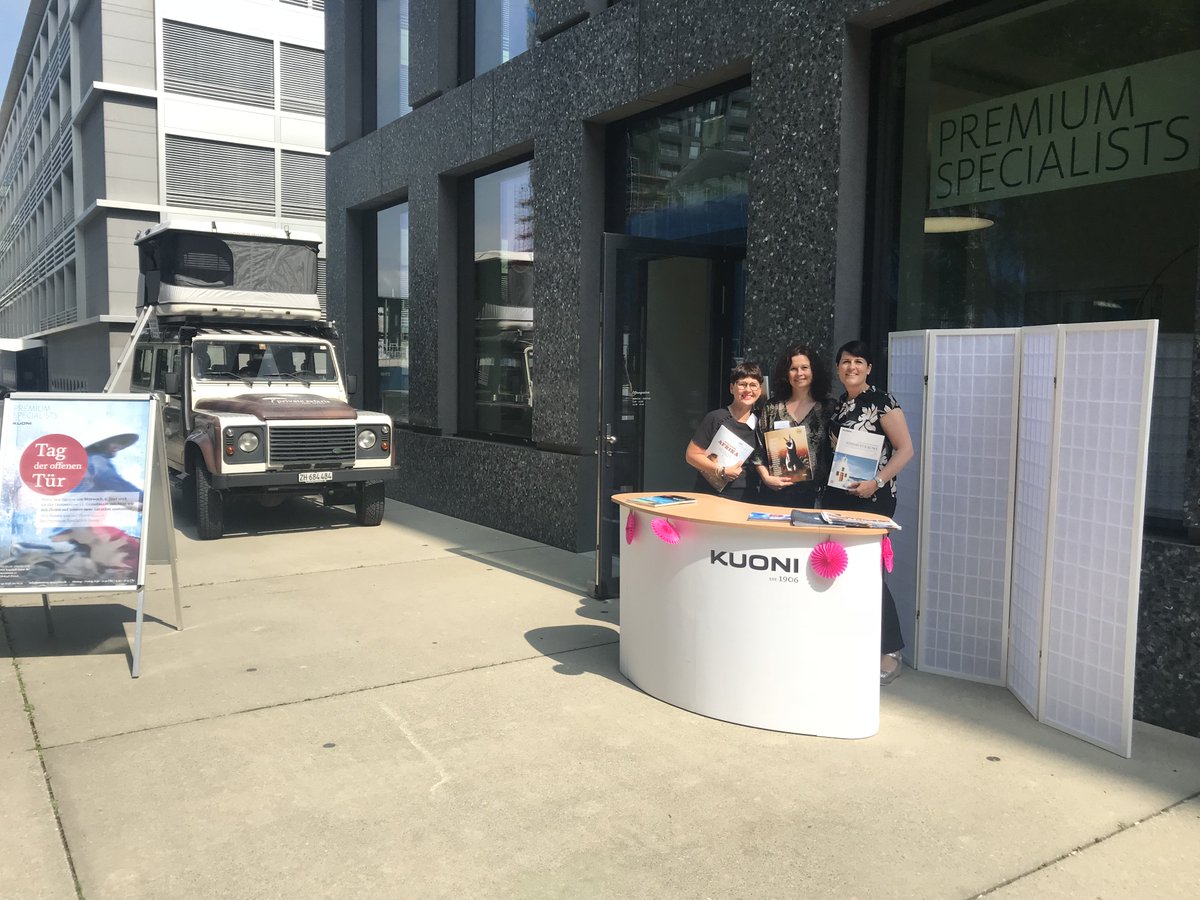 dertouristikch's tweet photo. Tag der offenen Tür in unserem Hauptsitz-Reisebüro an der Herostrasse 12 in Zürich Altstetten. Unsere Reise-Spezialistinnen gewähren heute bis 17:45 Uhr einen Einblick in die faszinierende Welt des Reisens. https://t.co/B48j72NxvT