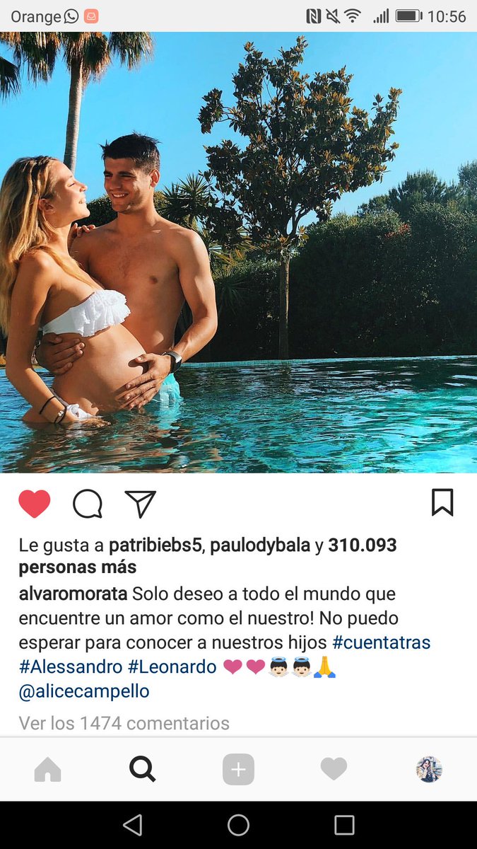 Ojala de verdad todos encontraramos un amor como el vuestro..! <a href="/AlvaroMorata/">Álvaro Morata</a> <a href="/AliceCampello/">Alice Campello</a> OS DESEO LO MEJOR PAREJAZA! En nada sois familia de 4 !!! Os lo merecéis 💖💖