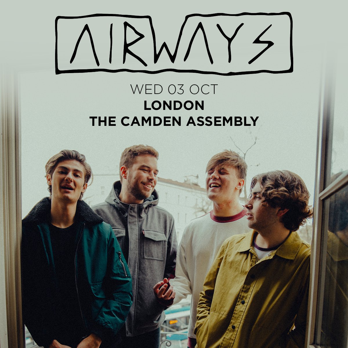 ANNOUNCE// 🔊 <a href="/AirwaysOfficial/">AIRWAYS</a> confirm a show at <a href="/CamdenAssembly/">Camden Assembly</a> this October! 

Tickets on sale Friday at 10am from: 👉 gigst.rs/Airways