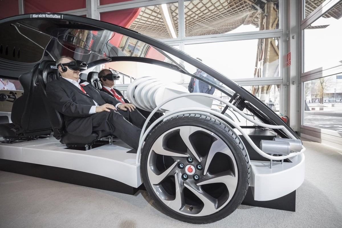 VodafoneIoT's tweet photo. Our visitors at #CEBIT2017 witnessed our latest developments in #CarSharing and V2X technology. Only 5 days to go until #CEBIT2018 where we’ll show our latest demos in #nbiot, #SmartCities, and so much more! https://t.co/c9sqBro1pM https://t.co/9U7kBeS4Bn