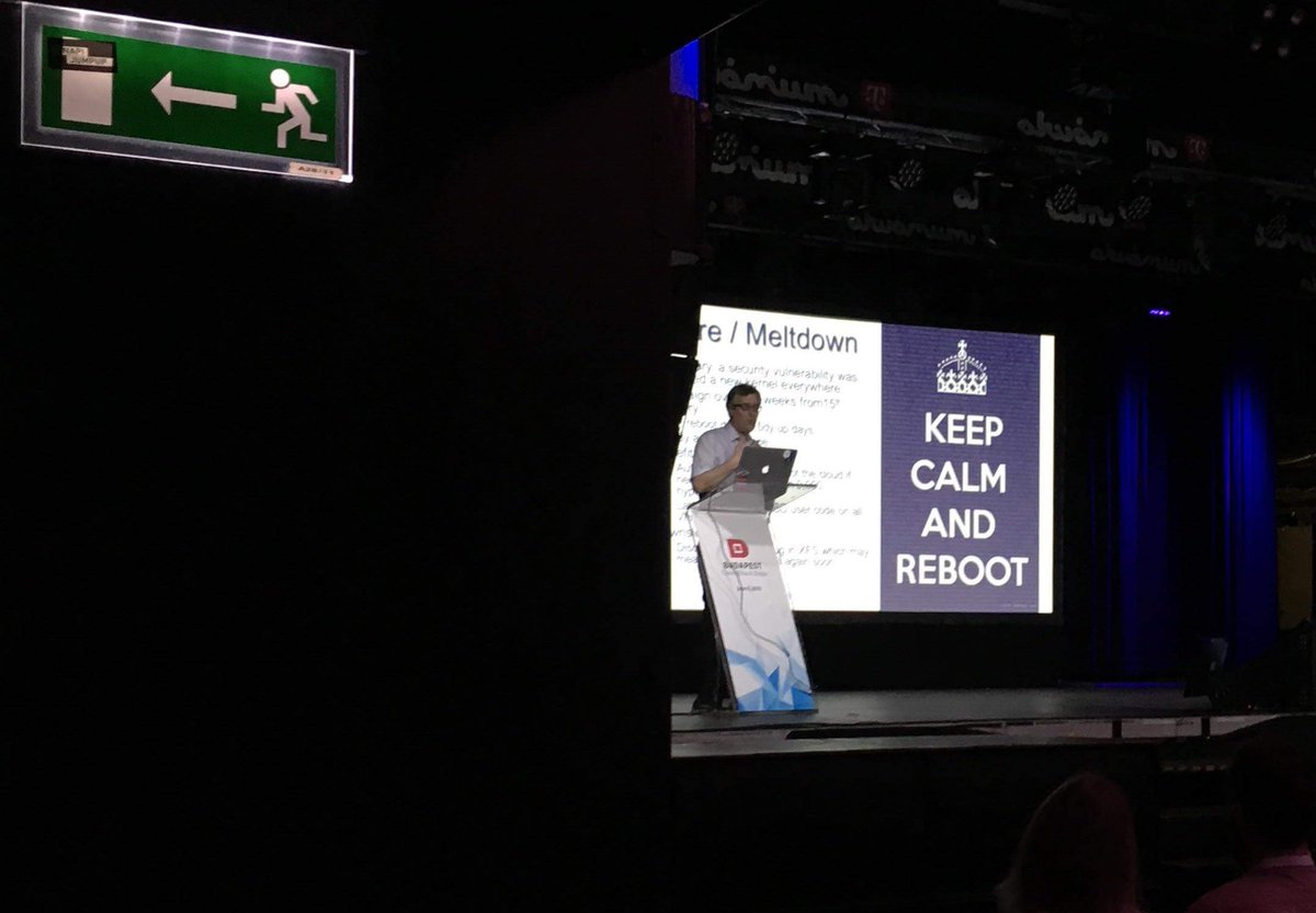 OpenStackCEEDay's tweet image. ☝️Keep calm and reboot
Wise words from @noggin143 
#OpenStack #Budapest