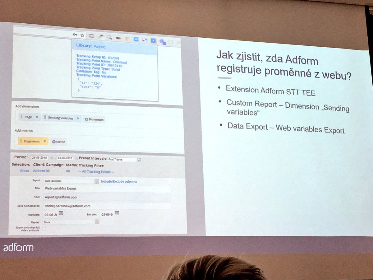 MagdaGuatney's tweet photo. Adform může sbírat z webu proměnné jako pohlaví a věk #AdformCoworkingDays https://t.co/NsTvMBkHKH