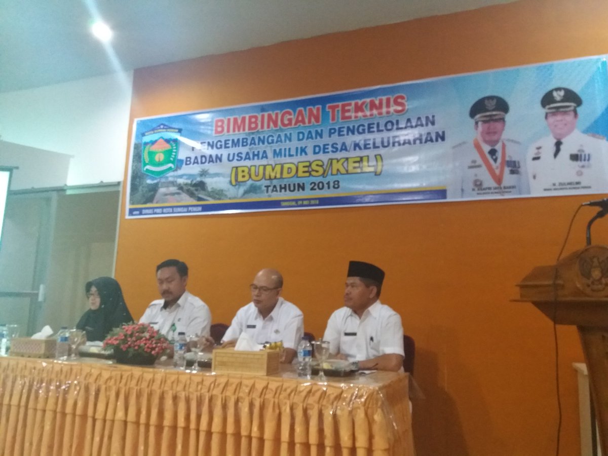 tppisungaipenuh's tweet photo. Bimbingan Teknis Pengembangan dan Pengelolaan Badan Usaha Milik Desa (BUMDesa) Se-Kota Sungai Penuh.
#ManfaatDanaDesa
#Jambi
#SungaiPenuh
@jokowi 
@EkoSandjojo 
@taufikmadjid71 
@anwsanusi 
@tppindonesia https://t.co/mcVZua8aDP