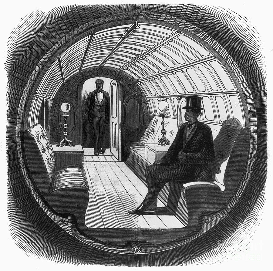 AbhijitChavda's tweet photo. In 1870, 150 years before @elonmusk's #Hyperloop, an actual working pneumatically-powered public transit system was in operation beneath the streets of New York.

It ran for 3 years before being shut down when investors withdrew support.

https://t.co/CTdJaTOxsC https://t.co/Um7J34Pinv