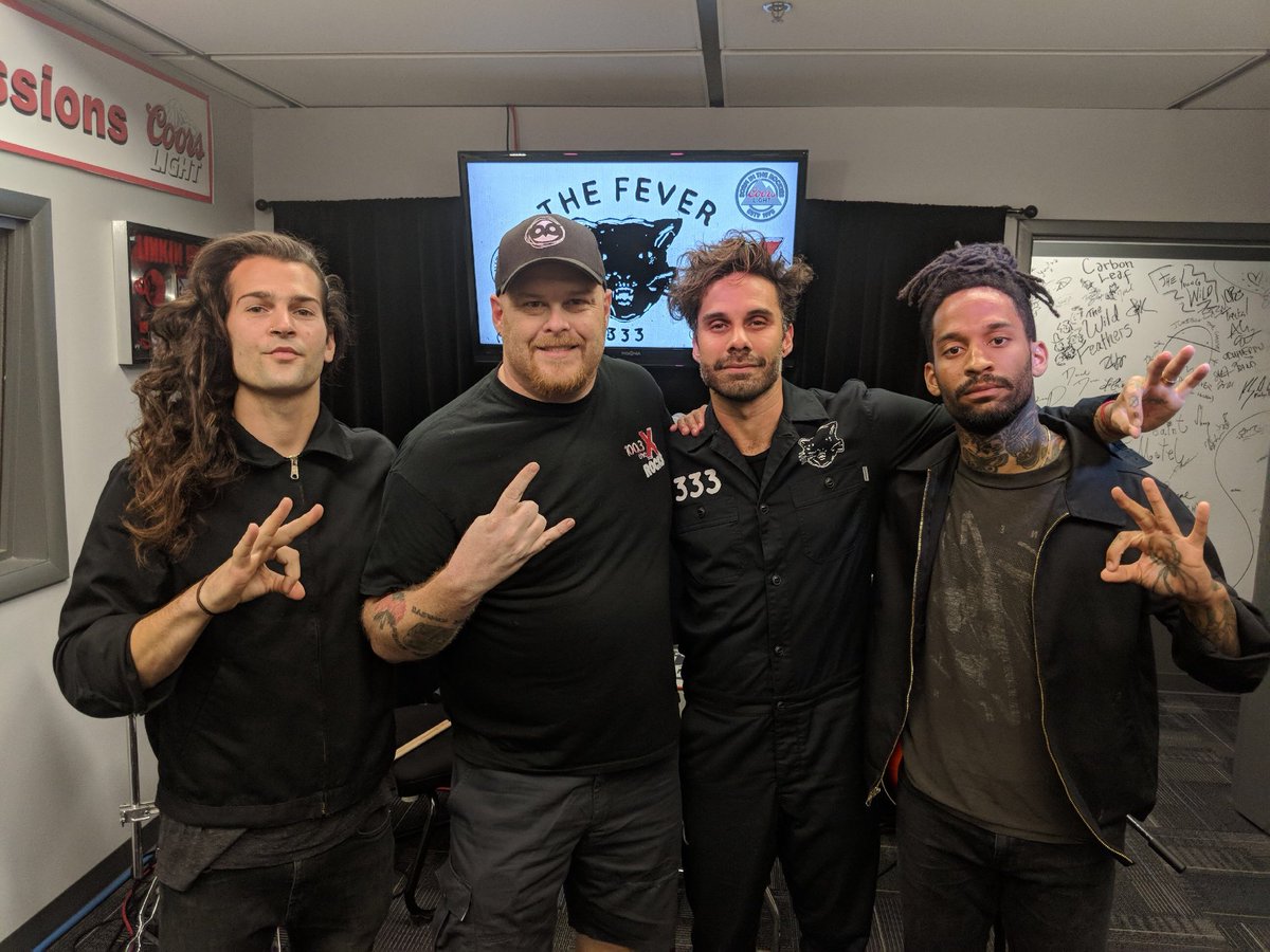DanWoodz's tweet photo. @THEFEVER333 Live from Studio 1X Today. Great group of guys! With an amazing message. #Respect #PLNS #TheLateNightWoodzShow #TheXrocks @XRocksBoise https://t.co/lxPSx9A4eW