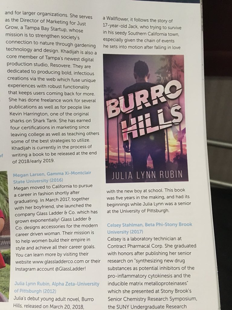 julialynnrubin's tweet photo. Gah, I just got my copy of The Torch and look what’s inside!! Thank you so much @sdtsorority ♥️♥️♥️ #sigdelt #sdlam https://t.co/CpN7fIbAMn