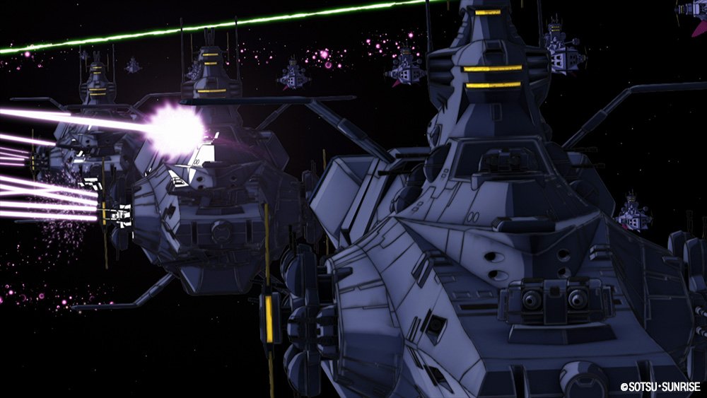 지온군 에이스 파일럿, 샤아 아즈나블의 붉은색 모빌 슈트 모습부터 지구 연방군의 신병기 ‘건담’의 비밀에 다가가는 아무로 레이의 모습까지를...