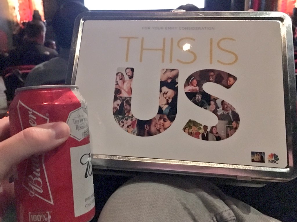 BenTTravers's tweet photo. .@NBC serves the Pearson’s lunchbox dinner from Joan’s on Third, complete with Jack’s favorite beer. #ThisIsBud https://t.co/AtOt63gbdC