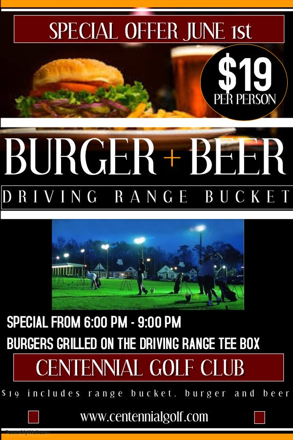 Centennial Golf Club (@centennialgolf) on Twitter photo This Friday Night Come out and enjoy the night with a Beer, Bucket of range balls and a Burger from 6:00-9:00 PM. Driving range lights will be on. #Golf <a href="/TroonGolf/">Troon Golf</a> <a href="/CallawayGolf/">Callaway Golf</a> This Friday Night Come out and enjoy the night with a Beer, Bucket of range balls and a Burger from 6:00-9:00 PM. Driving range lights will be on. #Golf <a href="/TroonGolf/">Troon Golf</a> <a href="/CallawayGolf/">Callaway Golf</a>
