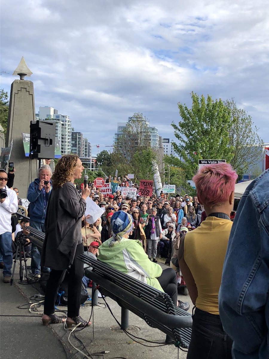 standearth's tweet photo. ‘This is propaganda masquerading as policy and we’re not going to stand for it’ @Tzeporah #stopkm #ProtectheInlet #NoKMBailout https://t.co/r5wVZpSq6G