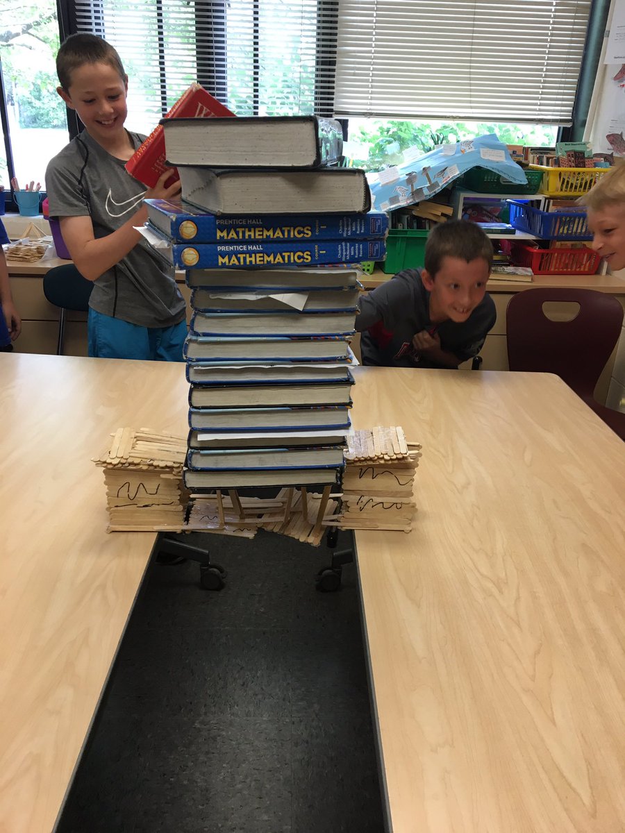 lynnsurico's tweet photo. Bridge day- which was the strongest design? #4thTAP #kip109 #engage109 https://t.co/yWu3CwDGoj