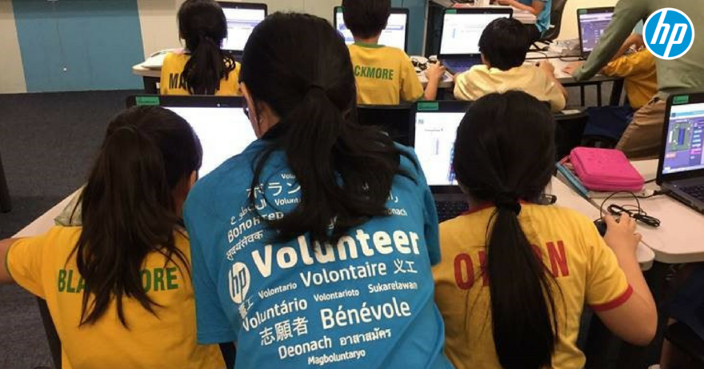 HPCareers's tweet photo. The Singapore team paid a visit to a π« local primary school for their #40DaysofDoingGood event - they had a really fun time teaching the children π¦π§how to code π». What was your favorite volunteering event? Share your story with us! https://t.co/2NDKWwtwro