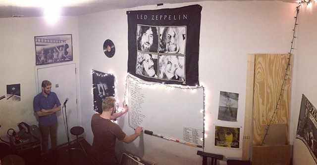 CosmonautRadio's tweet photo. Working on #songlists while the #ledzeppelin gods watch over us. 
3 songs on #streaming platforms! So be a #pal and check us out! •
•
•
#bklyn #music #bandlife #wereinaband #creaturesep #outsoon #newmusic #pop #funk https://t.co/qZarqdDwcM https://t.co/1okhRZ5Frt