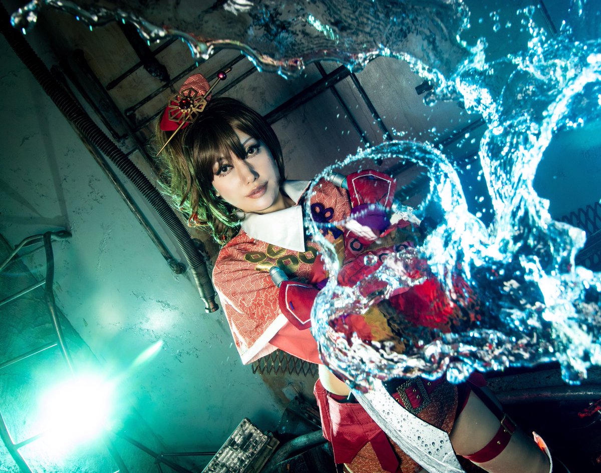 nsk_jack_p's tweet photo. 戦国無双 真田丸 の 

くのいち：桃さん @Peachsakurakawa 

スタジオ：withⅡ @CosplayWith 
撮影：しんのすけ @nsk_jack_p

#コスプレ #cosplayer #水撮影 https://t.co/5W0S8CcOxn