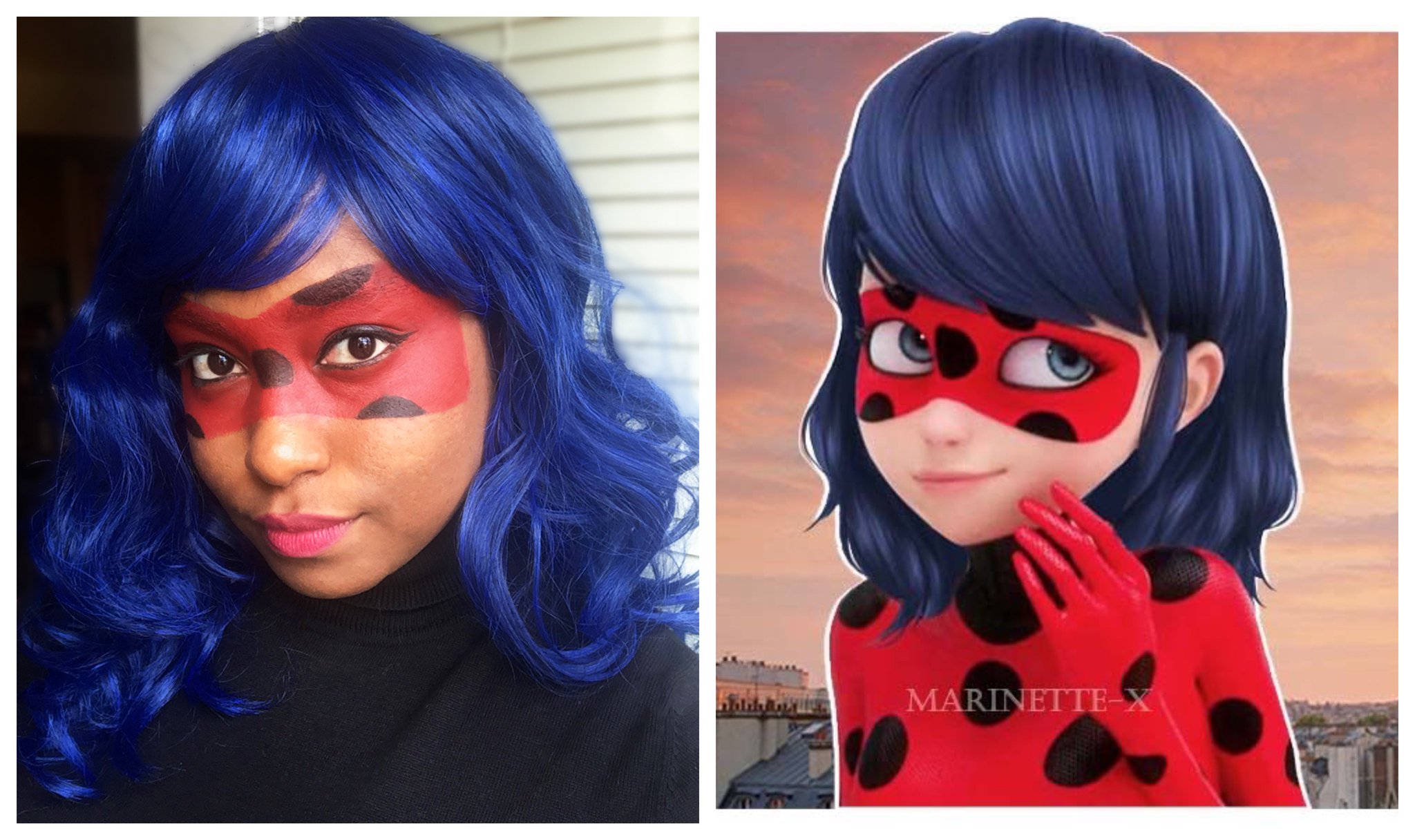 Marinette Hairstyles by Piikoarts, Miraculous Ladybug