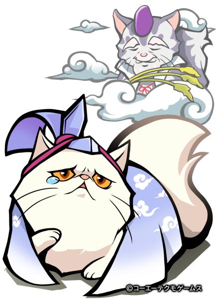 のぶニャがの野望公式 運営 国盗り戦 西国 報酬ねこ武将 毛利ペルもと 元武将 毛利輝元 もうり てるもと 注目の特技 少輔太郎 空 支援強化 対象が複数の術攻撃時 1体だけ大ダメージを与えられる 空属性強化で効果大 自動 のぶニャ