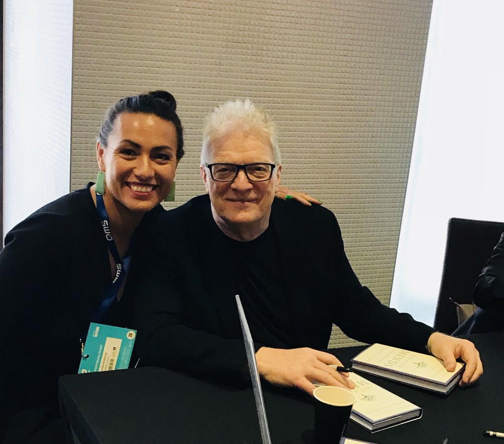 Chilling with one of my heroes Sir Ken Robinson #WBFSYD on creating a culture of innovation and creativity