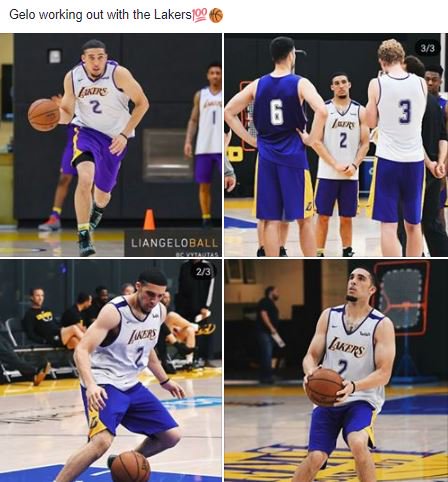 He looks amazing in Lakers gear! 😮 #BBB #FollowTheBalls