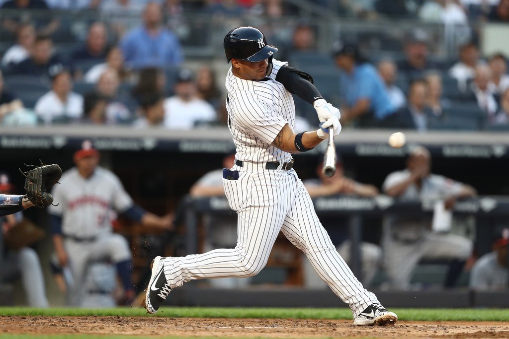 ESPN Stats & Info (@espnstatsinfo) on Twitter photo Gleyber Torres' 2nd career walk-off hit gives the <a href="/Yankees/">New York Yankees</a> their 5th win this season when trailing entering the 9th inning, the most in MLB Gleyber Torres' 2nd career walk-off hit gives the <a href="/Yankees/">New York Yankees</a> their 5th win this season when trailing entering the 9th inning, the most in MLB