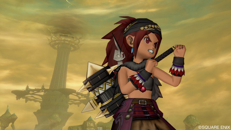 よあず 前に作ってみた疾風のバンダナを使ったワイルドコーデを バトマスでハンマーをぶんぶんまわすイメージです Dq10 バトマス ワイルド ハンマー