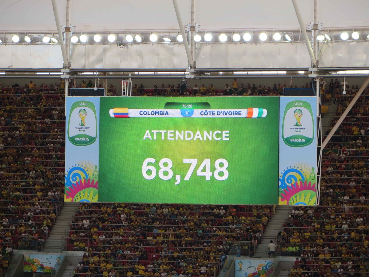 andrewcaudwell's tweet photo. I fulfilled a lifelong dream by attending two matches at #Brazil2014! The experience showed me the amazing passion of the Colombians (and made my fiance a big football fan!). What about #WorldCup2018? ๐ #FanFocusGroup #WeLiveFootball https://t.co/yLZfZR40ar