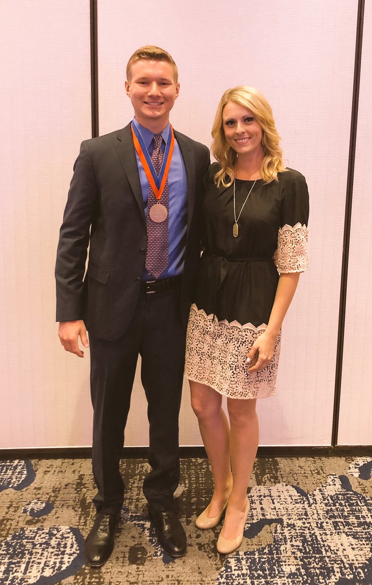 So incredibly honored <a href="/CortEwing/">Cort Ewing</a> chose me as his distinguished teacher for the Top 20 Senior Recognition banquet! I’m sad to see him graduate but it has been an awesome 4 years watching Cort grow and develop into the young man he is today. Good luck at TCU next year! #ghsUnity