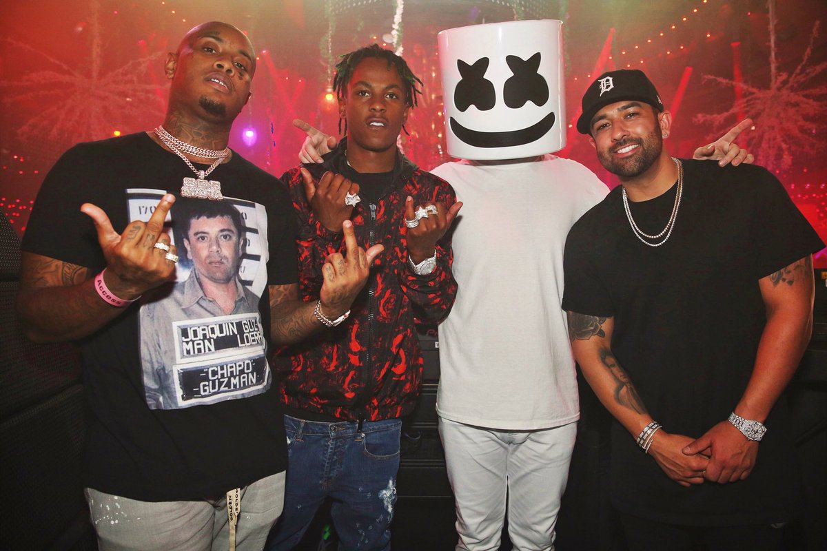marshmello's tweet photo. Last night was 🔥 @sizzle808MAFIA @richthekid @shalizi https://t.co/1NJlxlkgwj