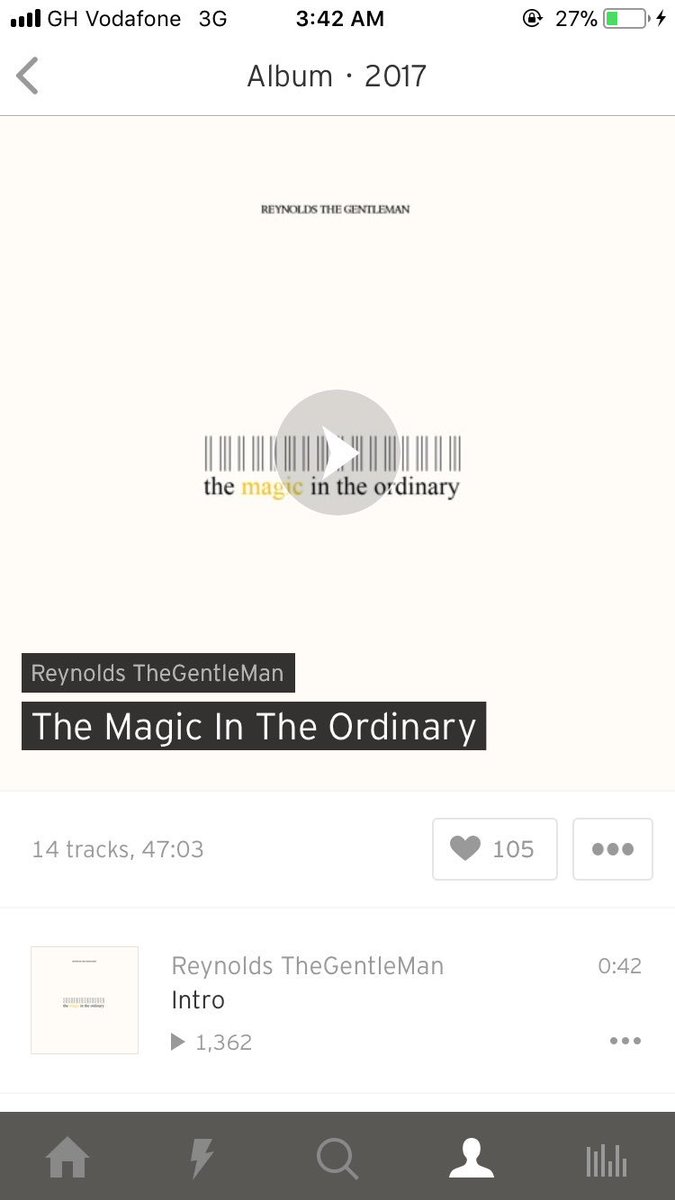 tailorMARIQUE's tweet photo. My โgo to albumโ, @ReynoldsTGMโs The Magic in the Ordinary https://t.co/kk4YklpBAK