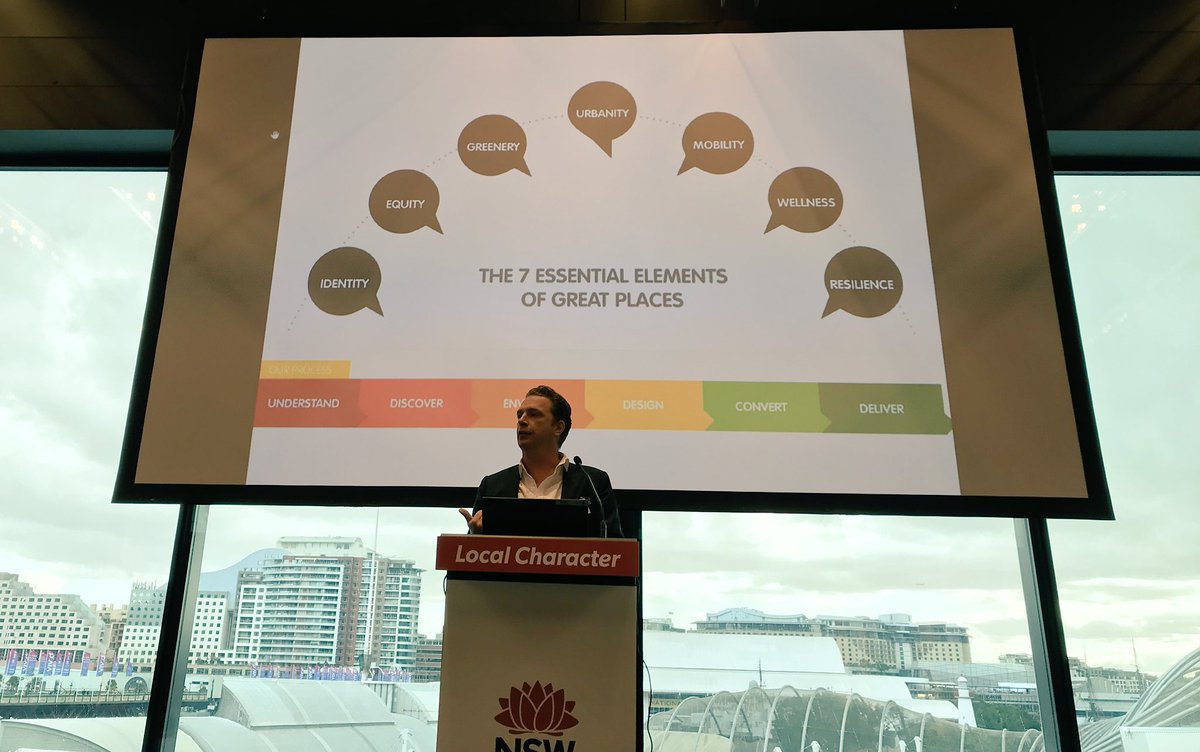 John_OCal's tweet photo. .@StephenDMoore launches the ‘7 essential elements’ of great places. A quantifiable place return 💯 @RobertsDay #localcharacter #placemaking #urbandesign https://t.co/z3dp4eMZR1