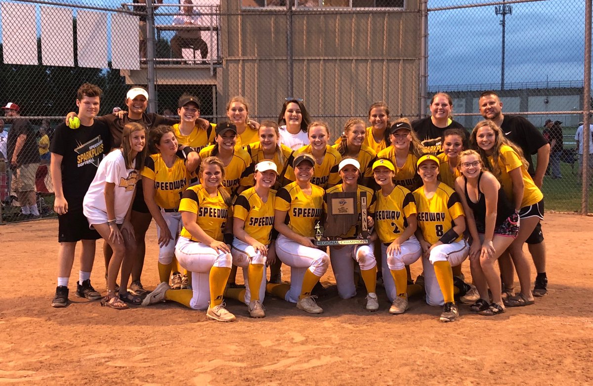 SpeedwaySftball's tweet photo. WOW! WE did it!

To the amazing community that came out and supported this amazing group of girls, THANK YOU!

We have LOVED making history! Let’s keep on rollin’ right into semi’s! https://t.co/r6JbcbvRCT