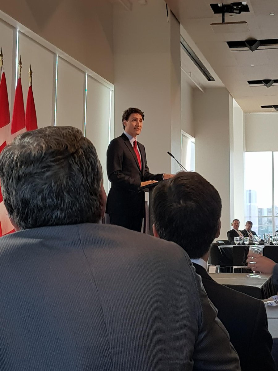 WxCloud's tweet photo. Mike Chapman, our #ChiefWeatherOfficer, is attending the #CanInfra #Summit in #Toronto and got to meet PM @JustinTrudeau #Canada #IoT https://t.co/fC5lF8Pt0V