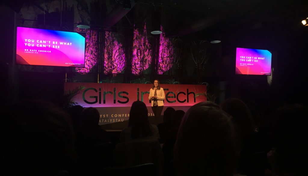 “Unless we are fully inclusive we won’t be reaching our full potential as an ecosystem” - <a href="/kate_cornick/">Kate Cornick 🌈</a> of <a href="/LaunchVic/">LaunchVic 🚀</a> We definitely need to diversify role models across all aspects 👏👏🏼👏🏿
@GiTAustralia #gitcatalystau #shestarts #diversityandinclusion
