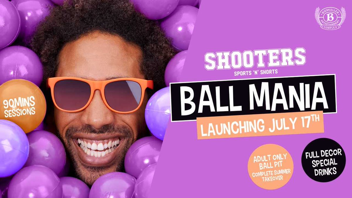 We can't wait!🙌 

The first ADULT BALLPIT <a href="/LeedsShooters/">Leeds Shooters</a> with <a href="/ballmaniamcr/">Ball Mania</a>!

Bring the childhood memories back, just with a pint in your hand🍺
BOOK NOW goo.gl/gqY7sz 

#elevenseshour #Ballpool #ballpit #Leeds