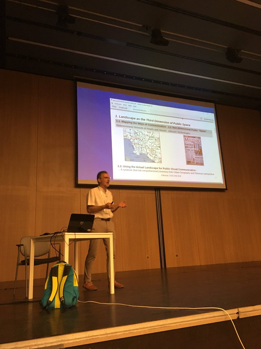 merkovity's tweet photo. Jérôme Monnet is speaking about spaces and cities in his keynote speech at #ceeco2018 https://t.co/yLE2F5aDzd