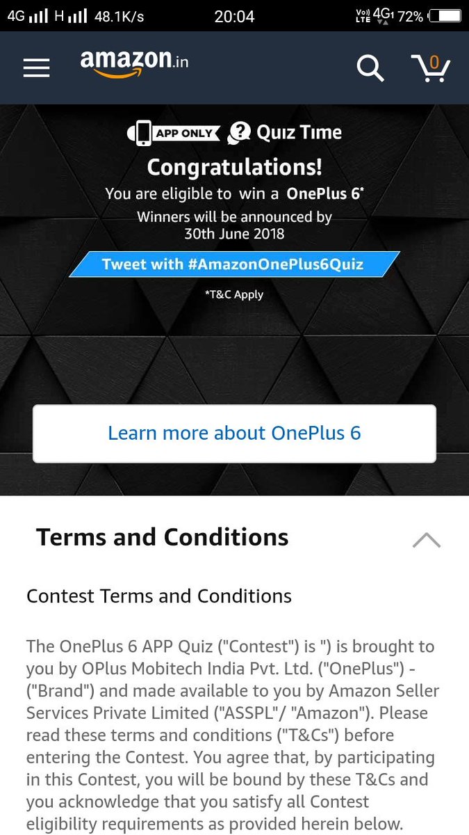 dsyaswanth's tweet photo. #AmazonOnePlus6Quize I hope this I will one plus 6 https://t.co/dy76JLSNDo