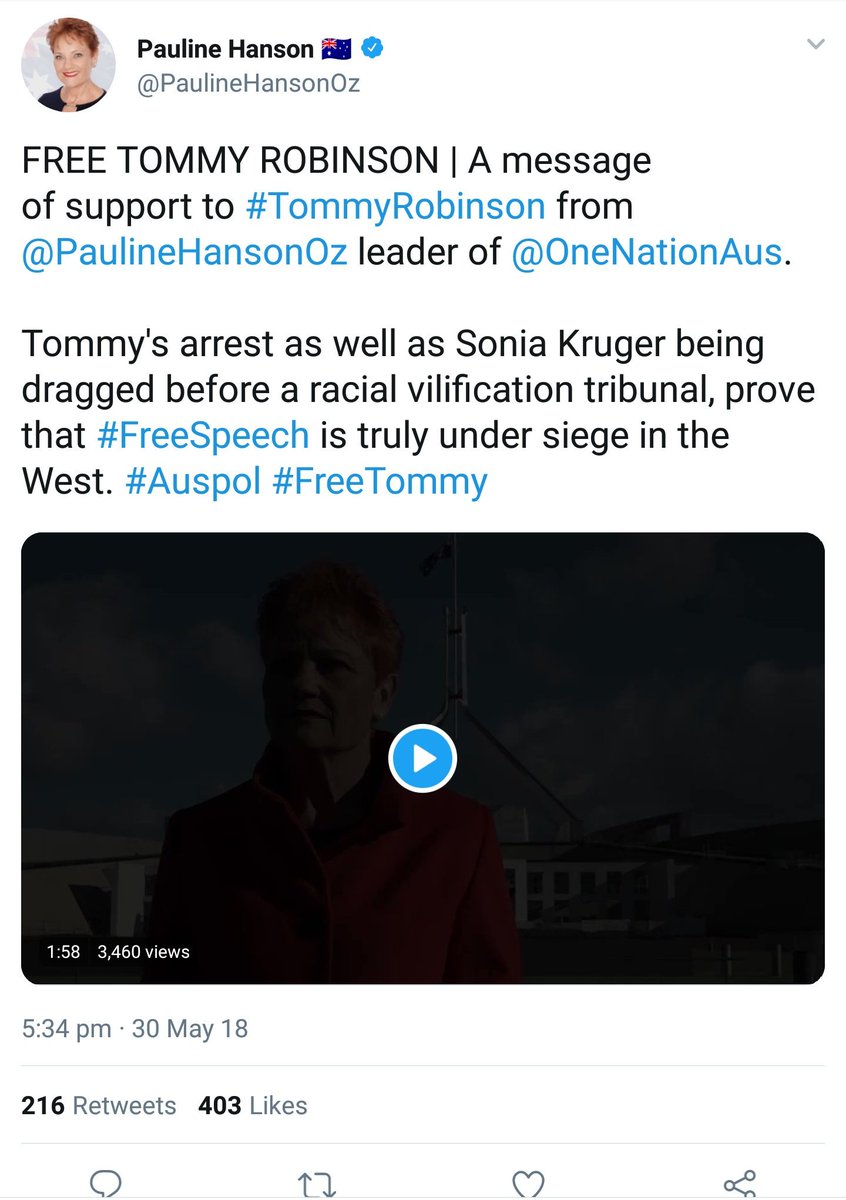 SecuLawyer's tweet image. Oh shit, now Poorleen has decided to join in to show her utter ignorance of the Tommy Robinson situation... 🙄

#OneNeuron