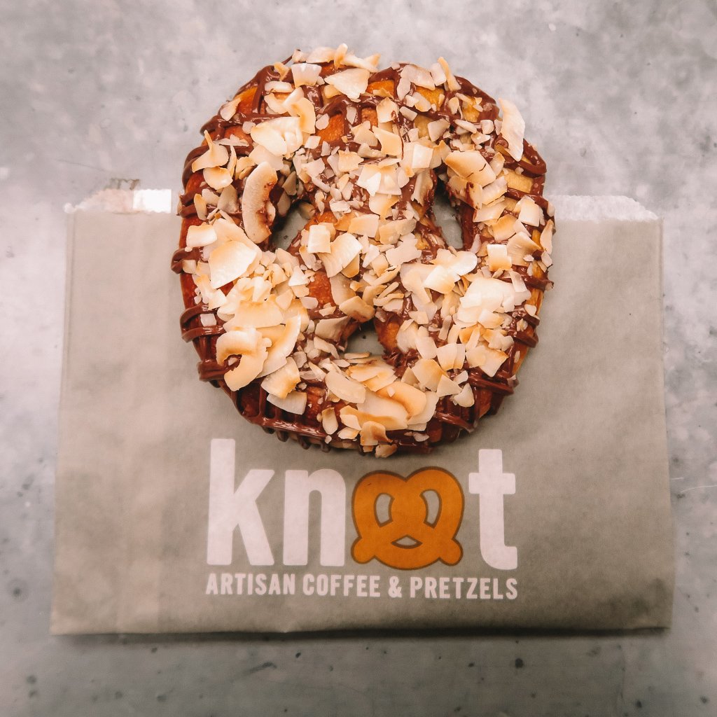 We don't mean to brag, but we finished our 14 day diet, in 2 hours and 15 minutes.  (It was the smell of those Nutella pretzels that did it!) #knotpretzels #nutella