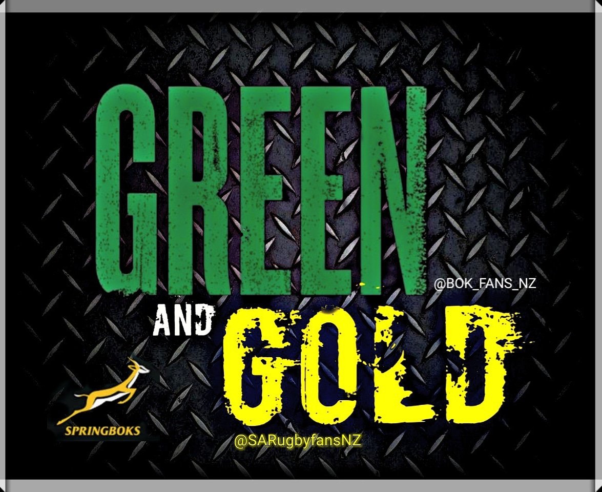 We bleed Green n Gold for our #Springboks cos we #LoveRugby #WALvRSA #SAvWAL #SAvENG #SAvsGEO #U20rugbychampionship  #London7s #blitzboks #SSRugby #SiyaKolisi #PSLAwards #RWC2019 @theyellowcap @Oom_Rugby @TheSportsBlogSA #Superrugby #MissSA2018 #rugbyunited